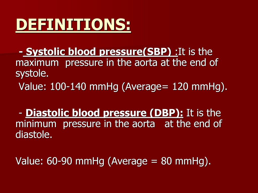 Systolic blood 2024 pressure meaning